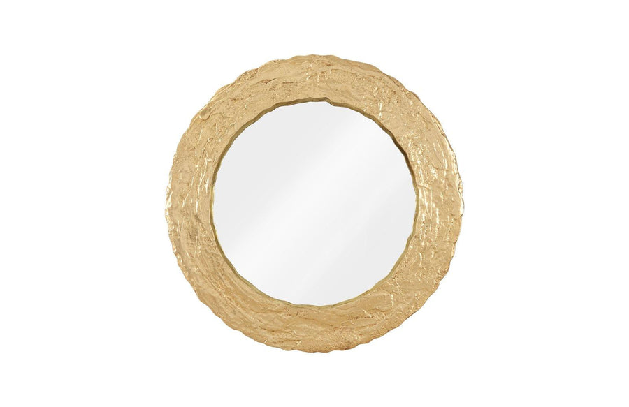 SwayLiving Molten Mirror, Round, Gold Leaf WALL MIRRORS