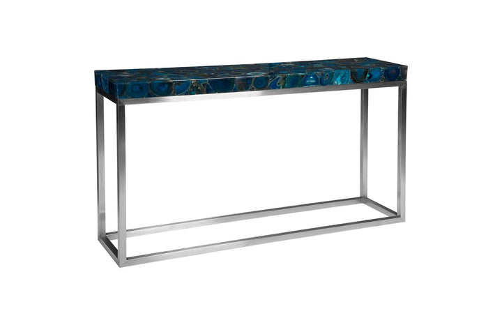 SwayLiving Agate Console Table, Stainless Steel Base CONSOLE TABLES