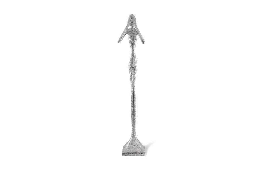 SwayLiving See No Evil Slender Sculpture, Large, Resin, Silver Leaf DECORATIVE OBJECTS