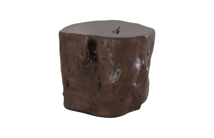 SwayLiving Log Stool, Bronze, LG OTTOMANS, POUFS, + STOOLS