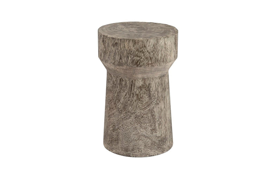SwayLiving Curved Wood Stool, Thick , Gray Stone, Gray Stone OTTOMANS, POUFS, + STOOLS