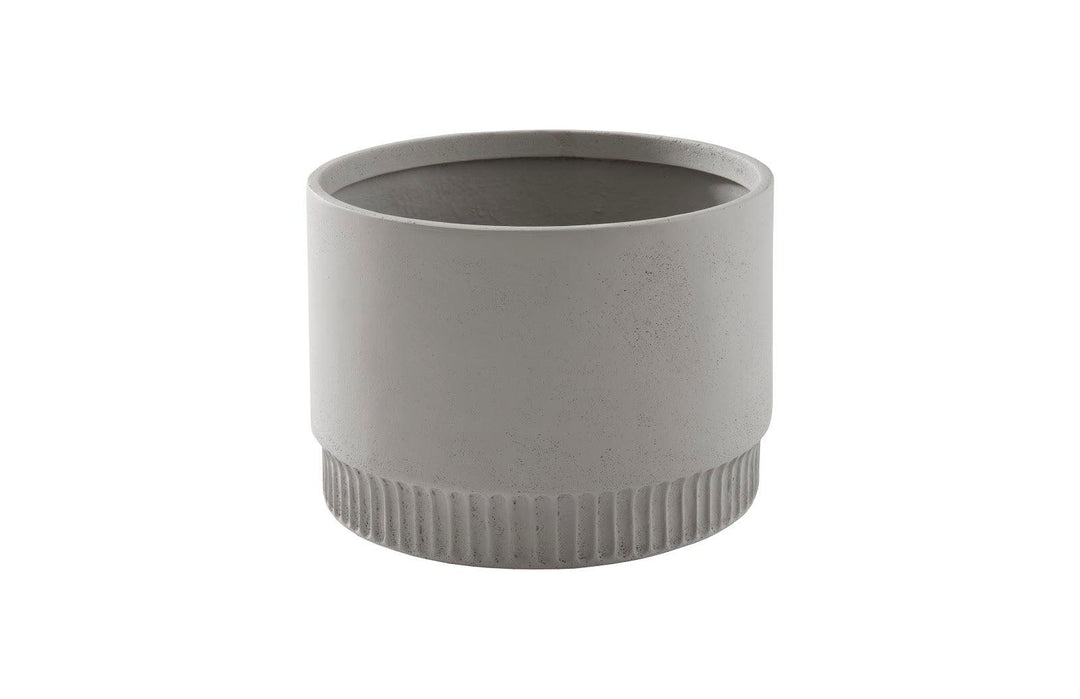 SwayLiving Harvest Planter, Large, Light Gray PLANTERS