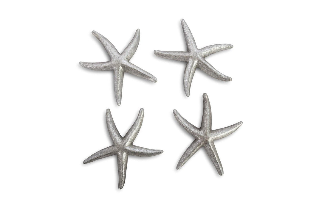 SwayLiving Starfish, Silver Leaf, Set of 4, SM WALL ACCENTS