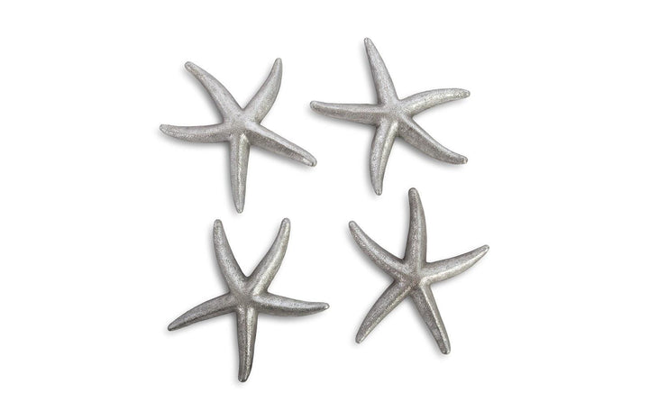 SwayLiving Starfish, Silver Leaf, Set of 4, SM WALL ACCENTS
