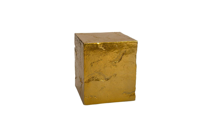 SwayLiving Slate Pedestal, Small, Liquid Gold ACCENT TABLES