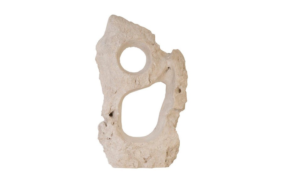 SwayLiving Colossal Cast Stone Sculpture, Double Hole, Roman Stone DECORATIVE OBJECTS