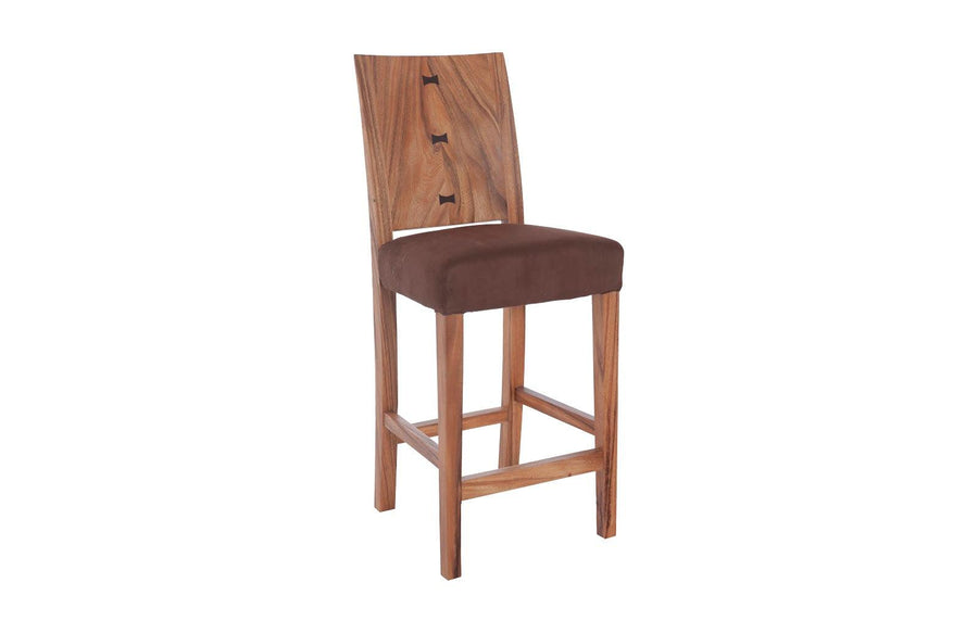 SwayLiving Ophelia Counter Stool, Chamcha Wood, Natural BAR STOOLS + COUNTER STOOLS