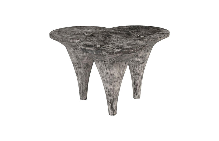 SwayLiving Marley Coffee Table, Chamcha Wood, Gray Stone Finish COFFEE TABLES