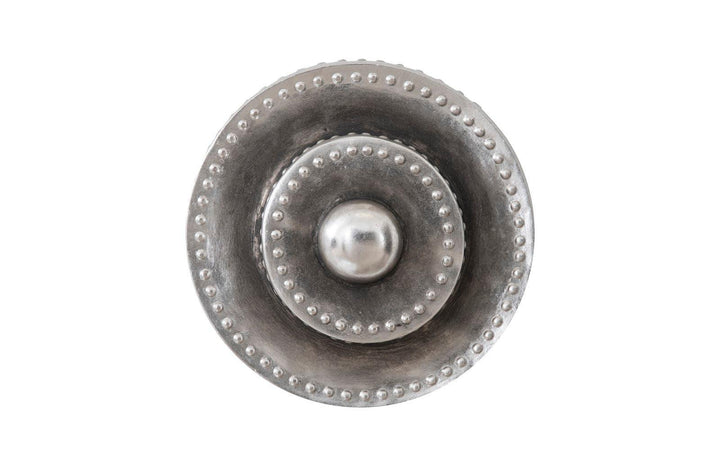 SwayLiving Circles Wall Tile, Silver Leaf with Antiquing WALL ACCENTS