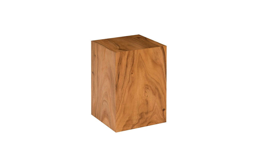 SwayLiving Origins Pedestal, Small, Mitered Chamcha Wood, Natural ACCENT TABLES