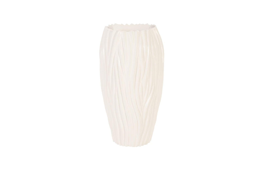 SwayLiving Alon Planter, Gel Coat White PLANTERS