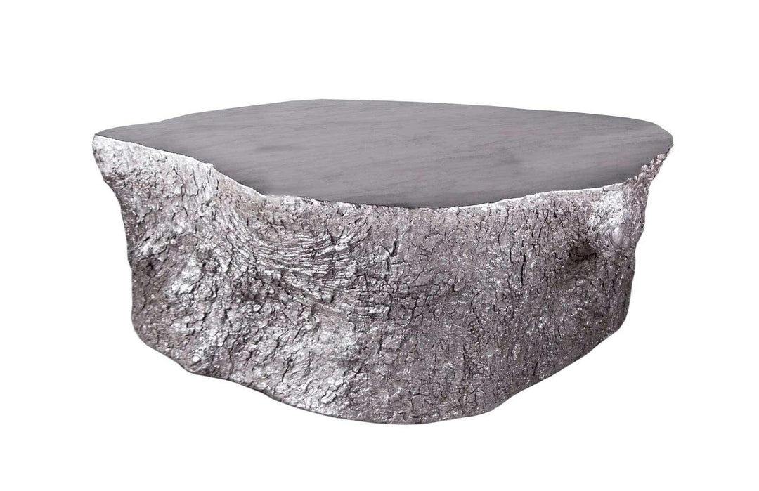 SwayLiving Bark Coffee Table, Silver Leaf COFFEE TABLES
