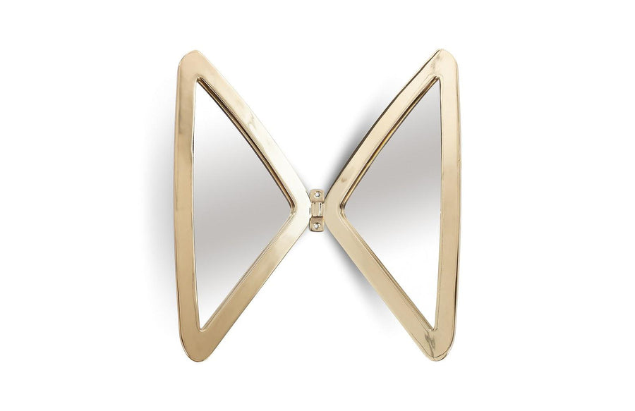 SwayLiving Butterfly Mirror, Plated Brass Finish WALL MIRRORS