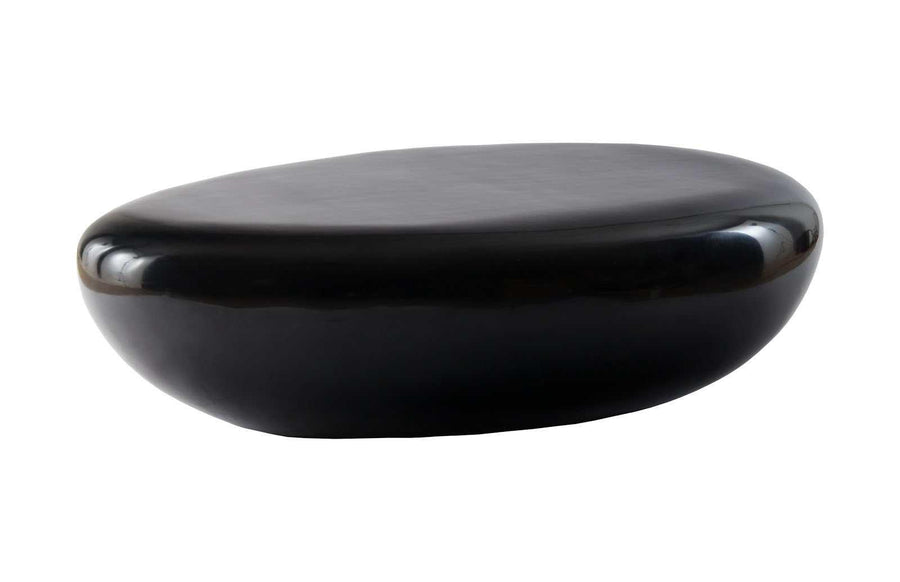 SwayLiving River Stone Coffee Table, Large, Gel Coat Black COFFEE TABLES