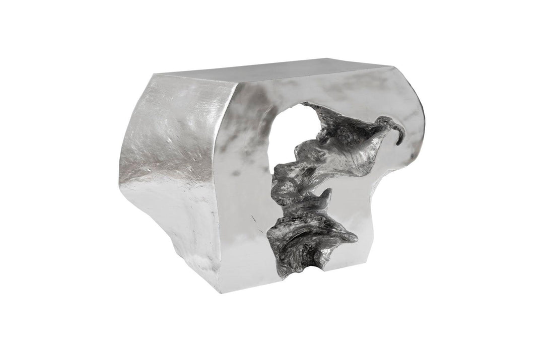 SwayLiving Plateada Hollow Console, Silver Leaf CONSOLE TABLES