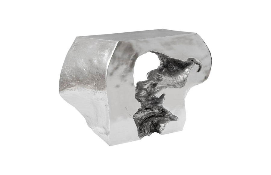 SwayLiving Plateada Hollow Console, Silver Leaf CONSOLE TABLES
