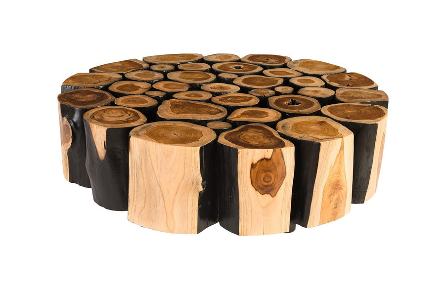 SwayLiving Boscage Coffee Table on Black Metal Legs, Round COFFEE TABLES