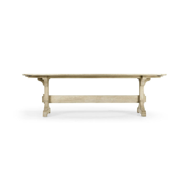 SwayLiving Timeless Epoch Trestle Dining Table in Stripped Oak DINING TABLES