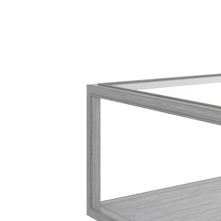Glaze Sq Cktl Table-Vintage Blue