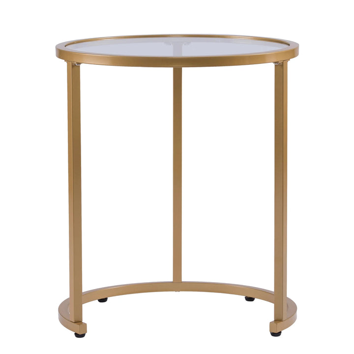 SwayLiving Evelyn Glam Nesting Side Table 2pc Set – Gold ACCENT TABLES