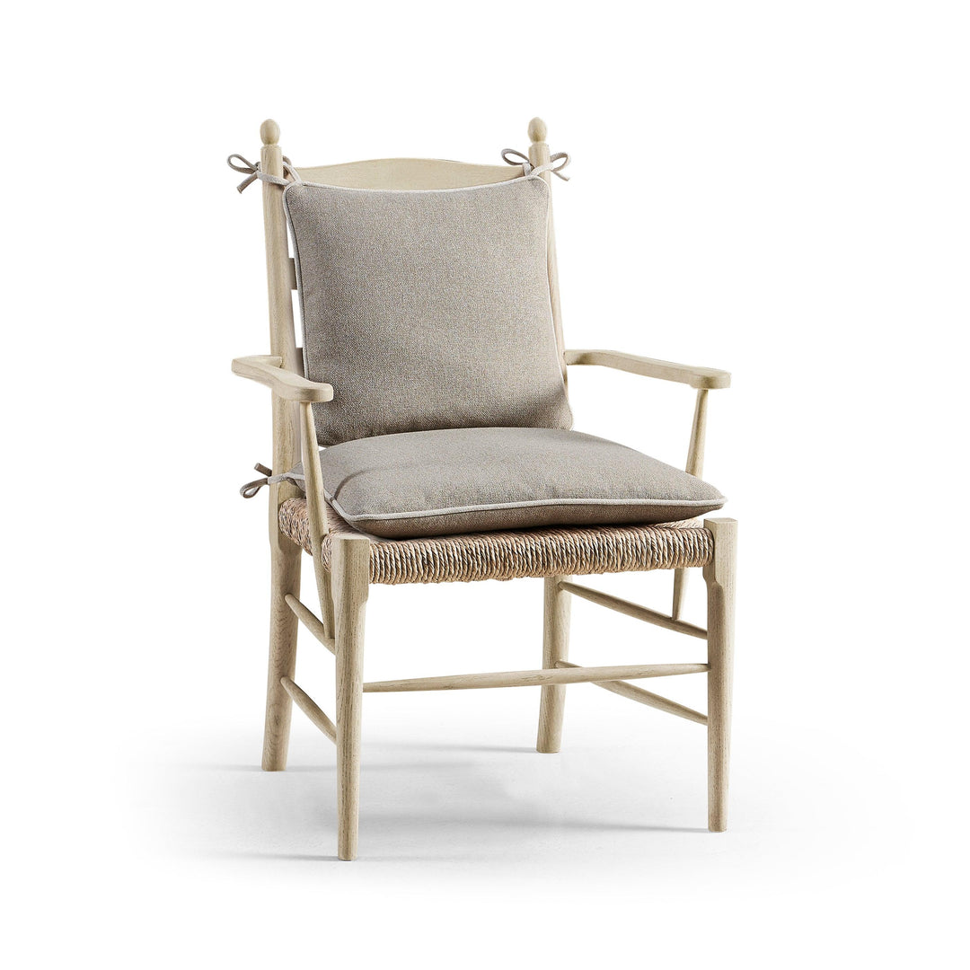 SwayLiving Timeless Doppler Ladderback Arm Chair in Stripped Oak - Set Of 2 DINING CHAIRS