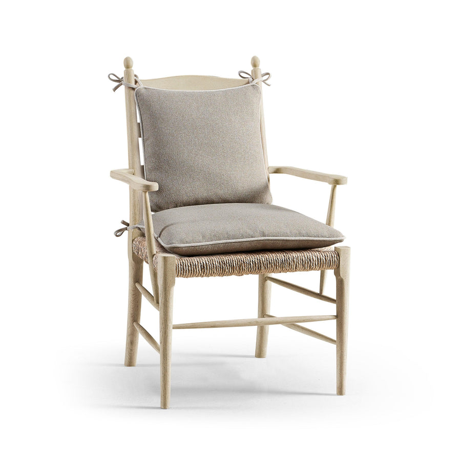 SwayLiving Timeless Doppler Ladderback Arm Chair in Stripped Oak - Set Of 2 DINING CHAIRS