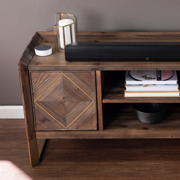 SwayLiving Astorland Reclaimed Wood Media Console MEDIA + TV STANDS