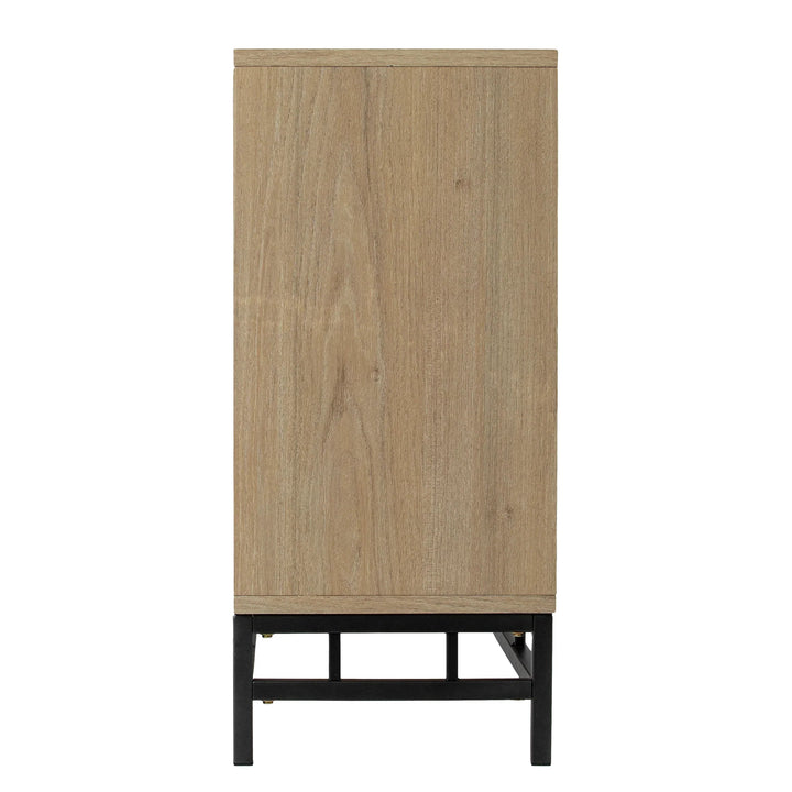 SwayLiving Hollesborne Media Console w/ Storage MEDIA + TV STANDS
