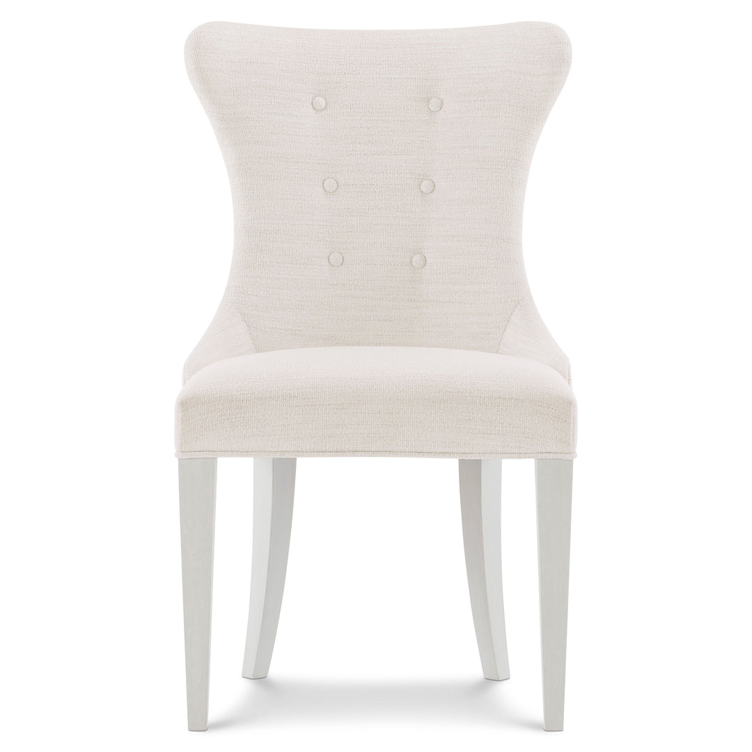 Silhouette Side Chair in Neutral Fabric