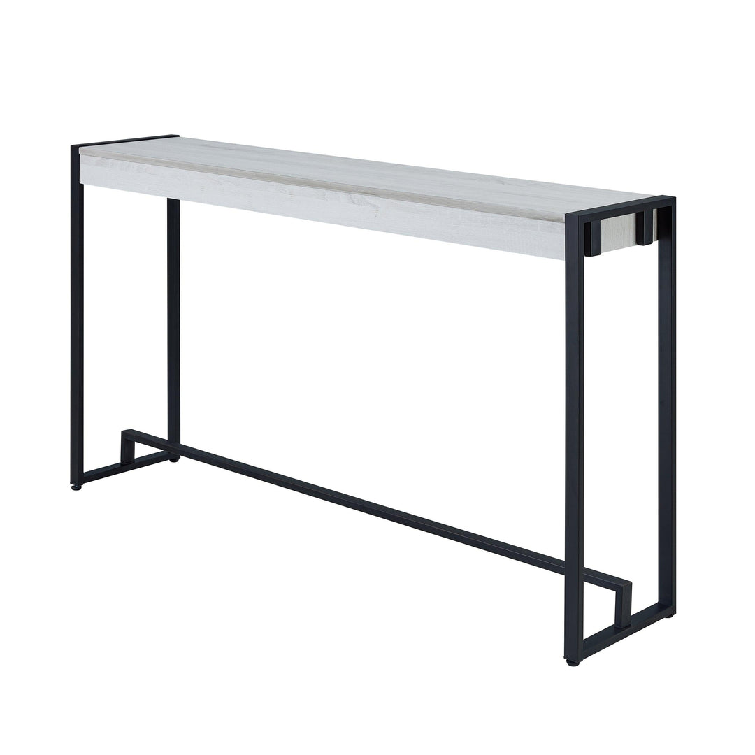SwayLiving Holly & Martin Macen Console - Black w/ Distressed White CONSOLE TABLES