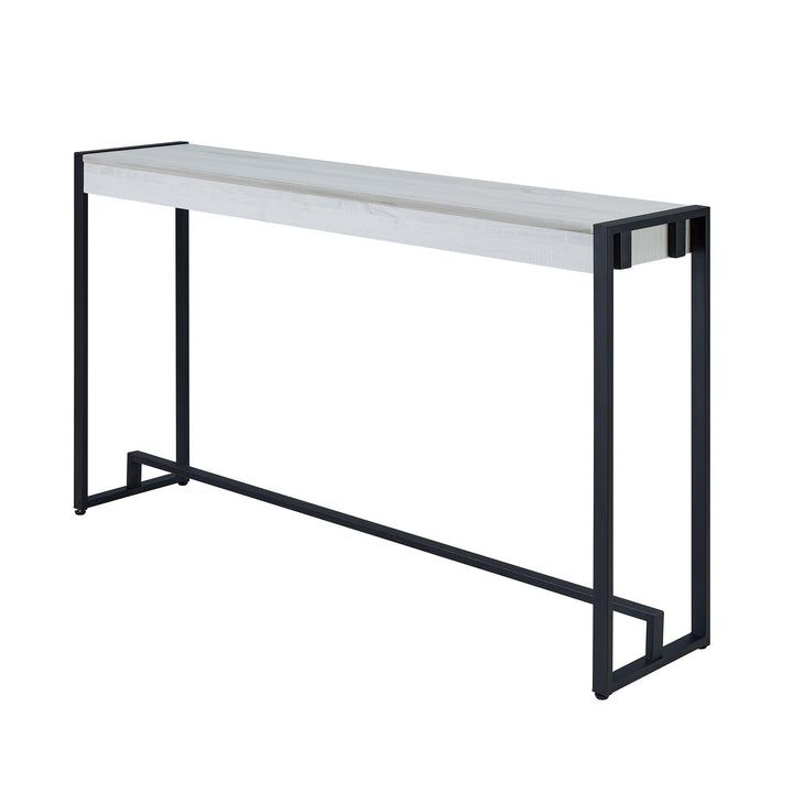 SwayLiving Holly & Martin Macen Console - Black w/ Distressed White CONSOLE TABLES