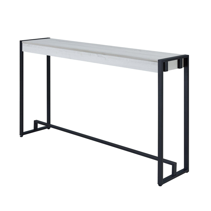SwayLiving Holly & Martin Macen Console - Black w/ Distressed White CONSOLE TABLES
