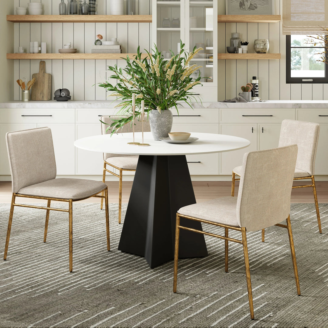 SwayLiving Izar Dining Table White DINING TABLES