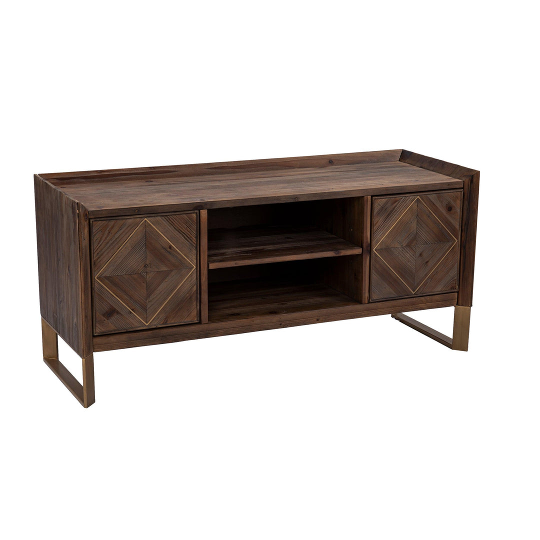 SwayLiving Astorland Reclaimed Wood Media Console MEDIA + TV STANDS