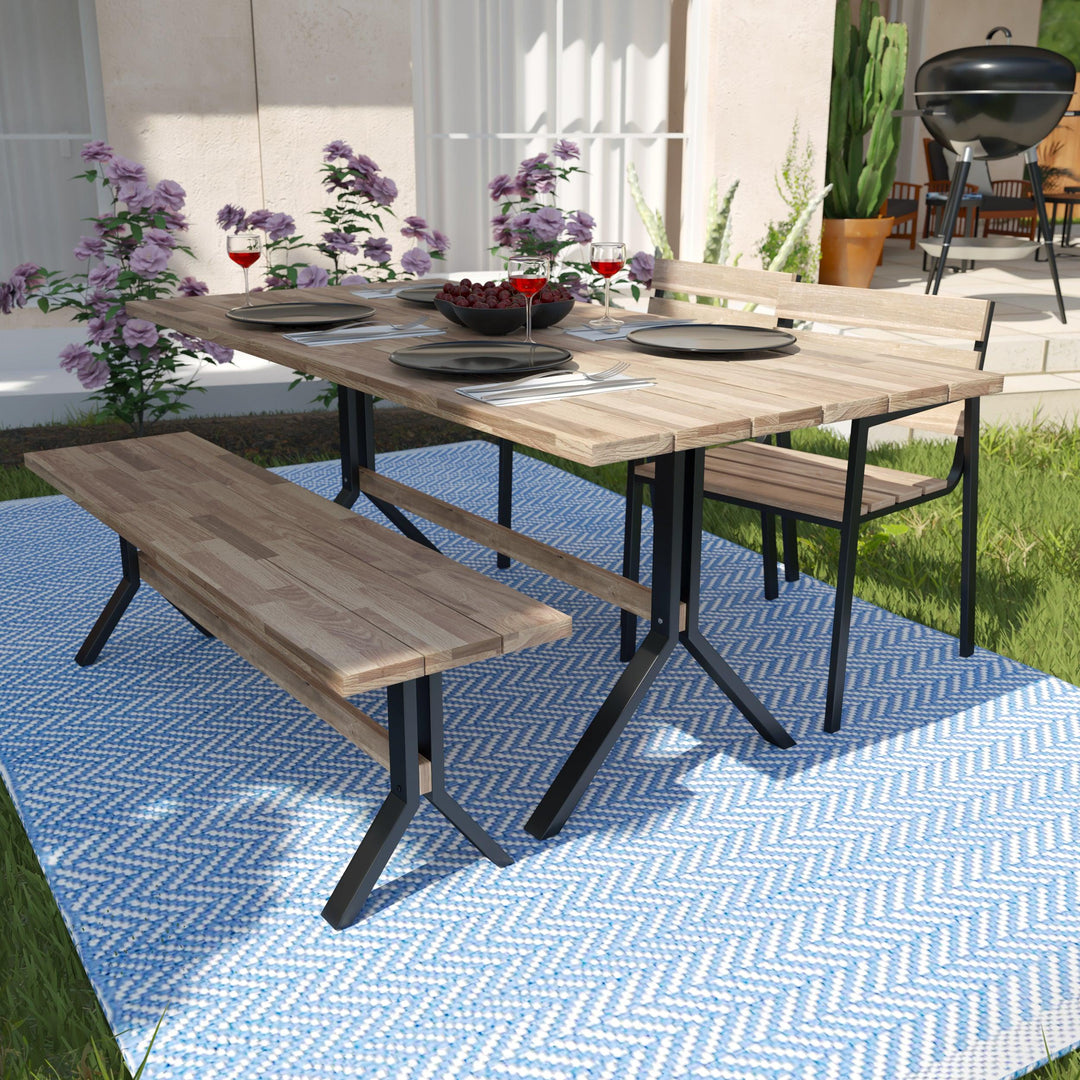 SwayLiving Standlake Slatted Outdoor Dining Table OUTDOOR DINING TABLES