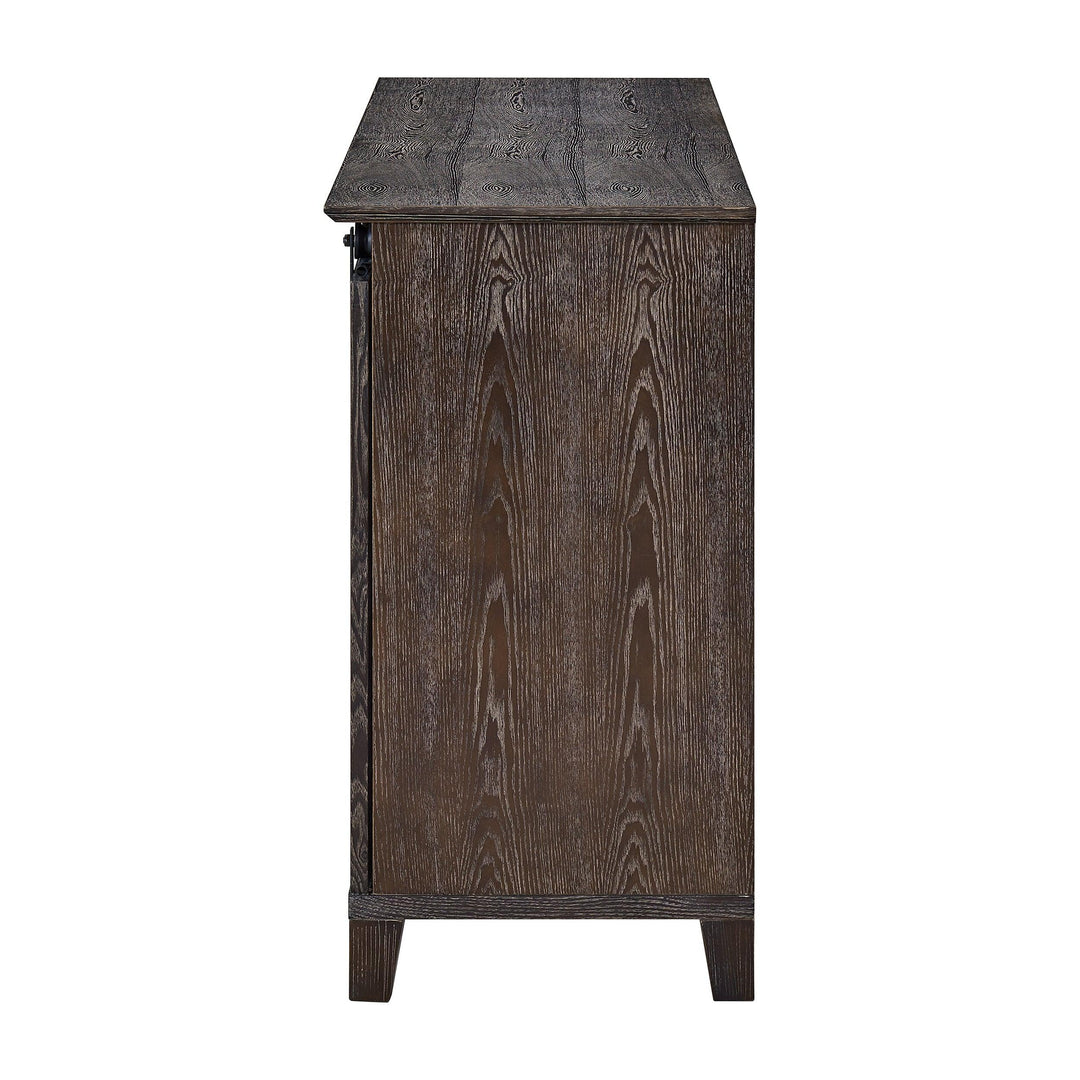 SwayLiving Holmes Barn Door TV Stand MEDIA + TV STANDS