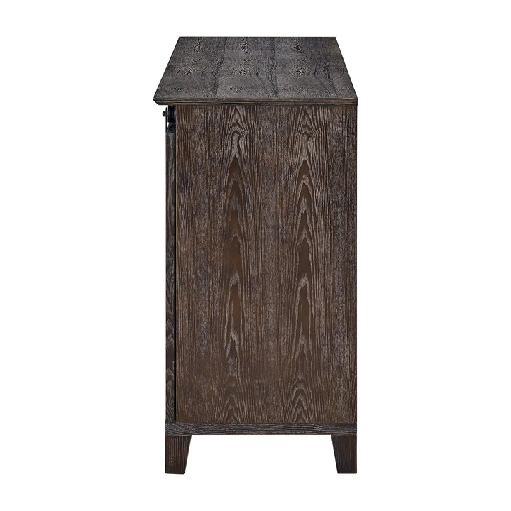 SwayLiving Holmes Barn Door TV Stand MEDIA + TV STANDS