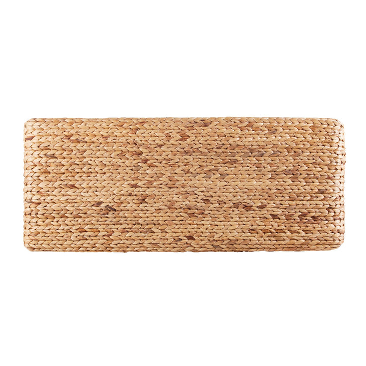 SwayLiving Standerson White Woven Coffee Table Bench BENCHES