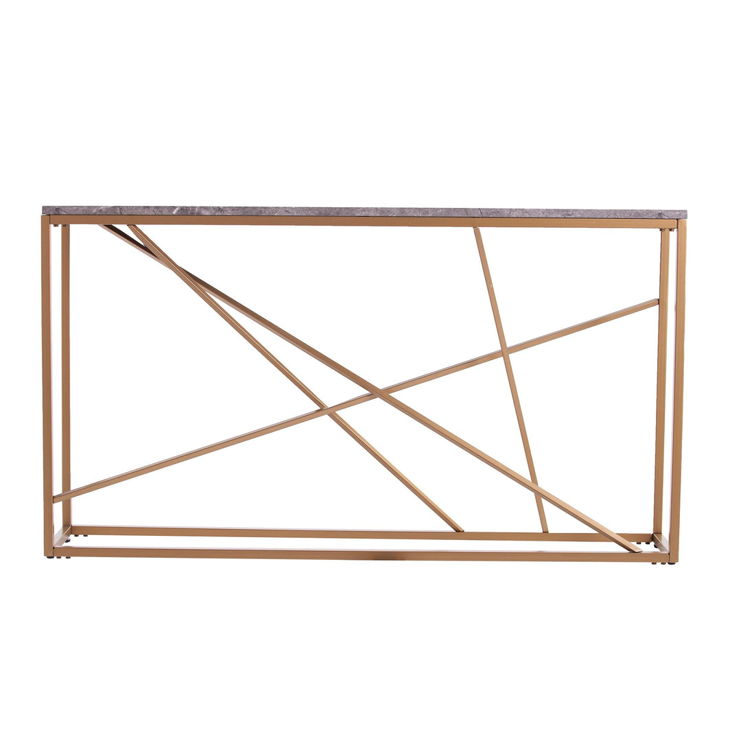 SwayLiving Arendal Faux Marble Skinny Console Table CONSOLE TABLES