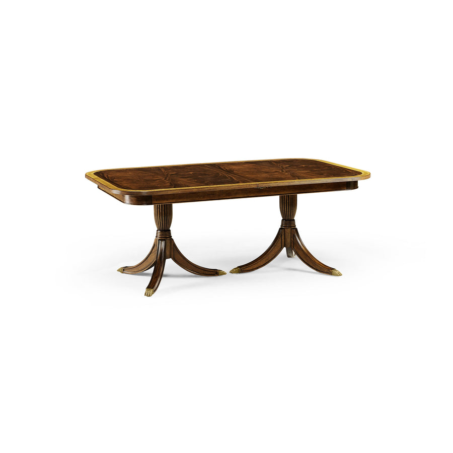SwayLiving Buckingham Regency Crotch Mahogany Extending Dining Table DINING TABLES