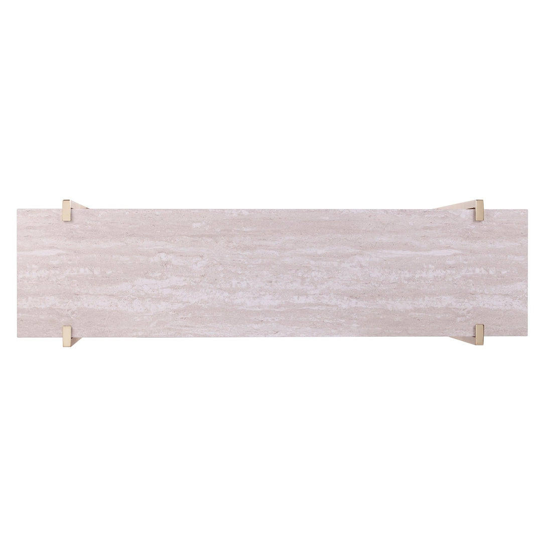 SwayLiving Ardmillan Faux Marble Console Table w/ Storage CONSOLE TABLES