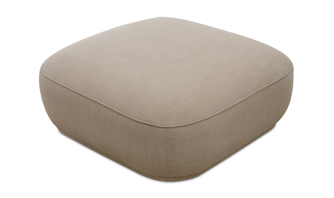 Marion Square Ottoman Beige - SwayLiving
