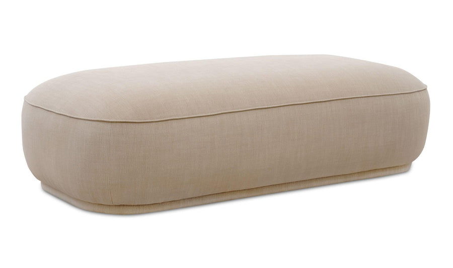 Marion Rectangular Ottoman Beige - SwayLiving