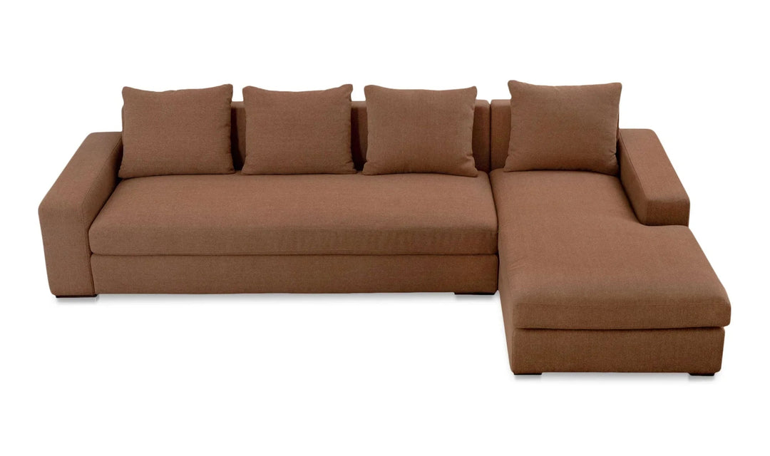 Thomas Right Sectional Rust - SwayLiving