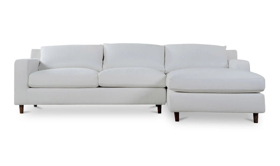 Hutton Right Sectional White - SwayLiving
