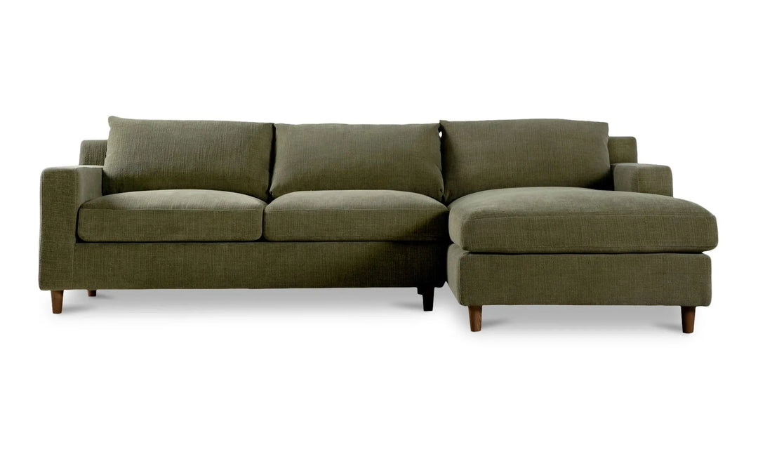 Hutton Right Sectional Olive - SwayLiving