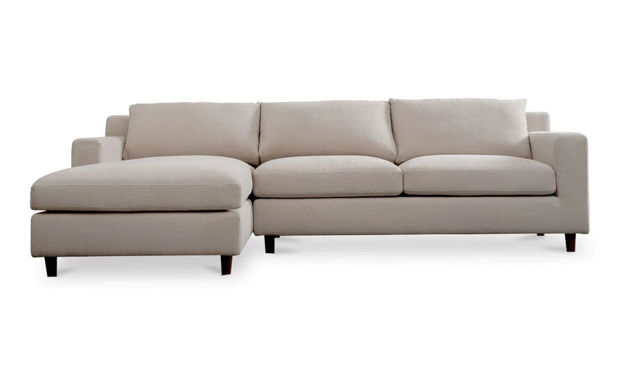 Hutton Left Sectional Beige - SwayLiving