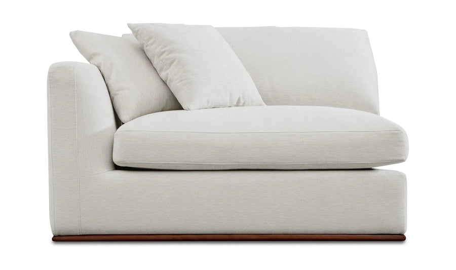 Rue Left Arm Facing Chair Off White - SwayLiving