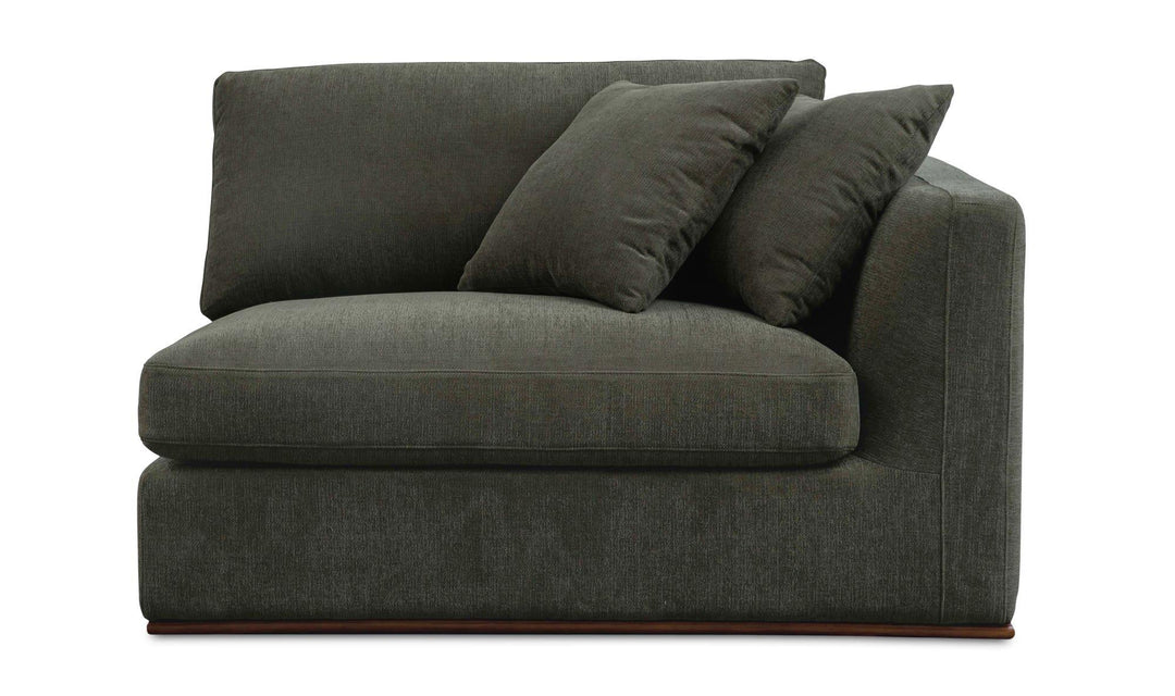 Rue Right Arm Facing Chair Deep Green - SwayLiving