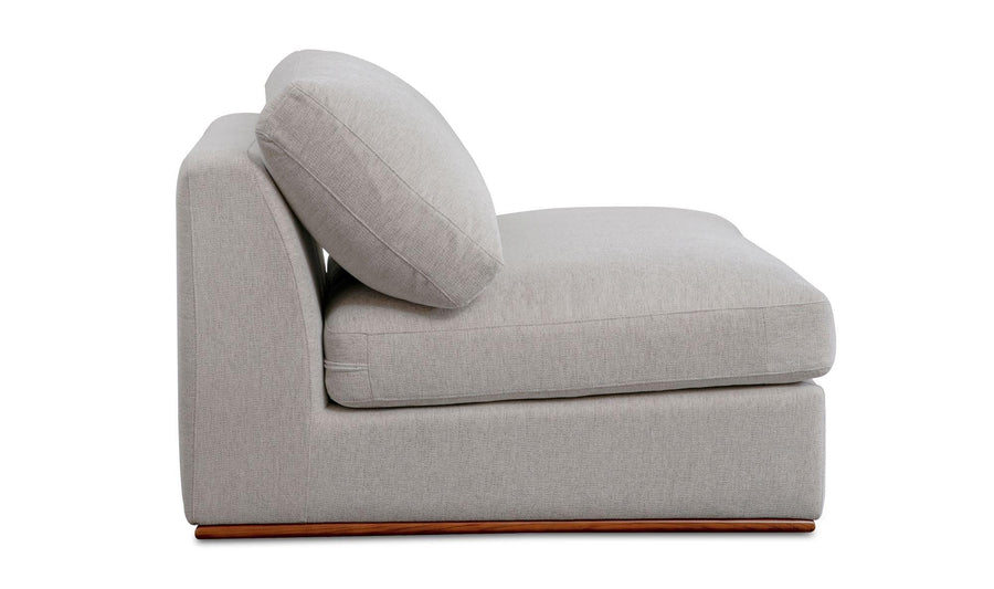 Rue Slipper Chair Flecked Grey - SwayLiving